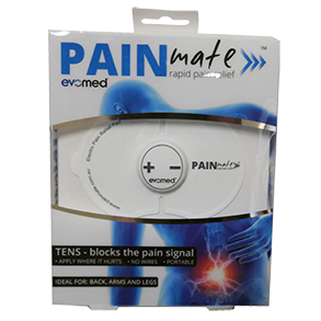 PainMate is an easy to use, wireless, TENS machine that blocks pain signals to your brain through fast electrical impulses.