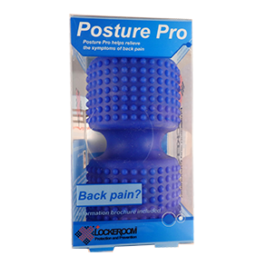 The Posture Pro is a simple back pain tool designed by physiotherapists to help relieve the symptoms of back pain caused by muscle tightness.