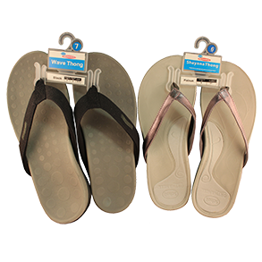 Orthotic Thongs are a comfortable, podiatrist-designed, open-toed shoe perfect for ensuring correct foot posture and alignment.